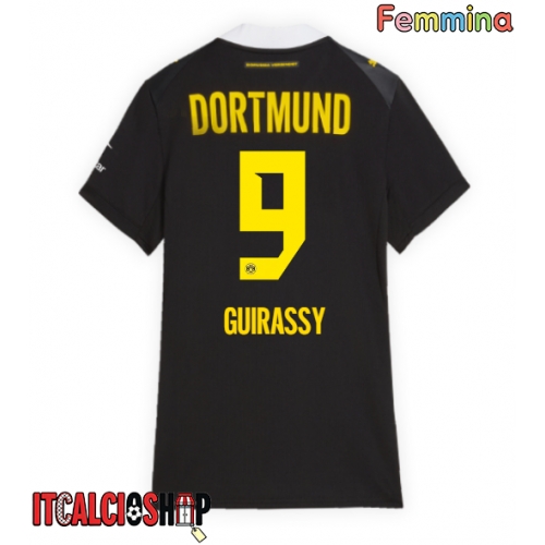 Borussia Dortmund Serhou Guirassy #9 Seconda Maglia Femmina 2026-27 Manica Corta